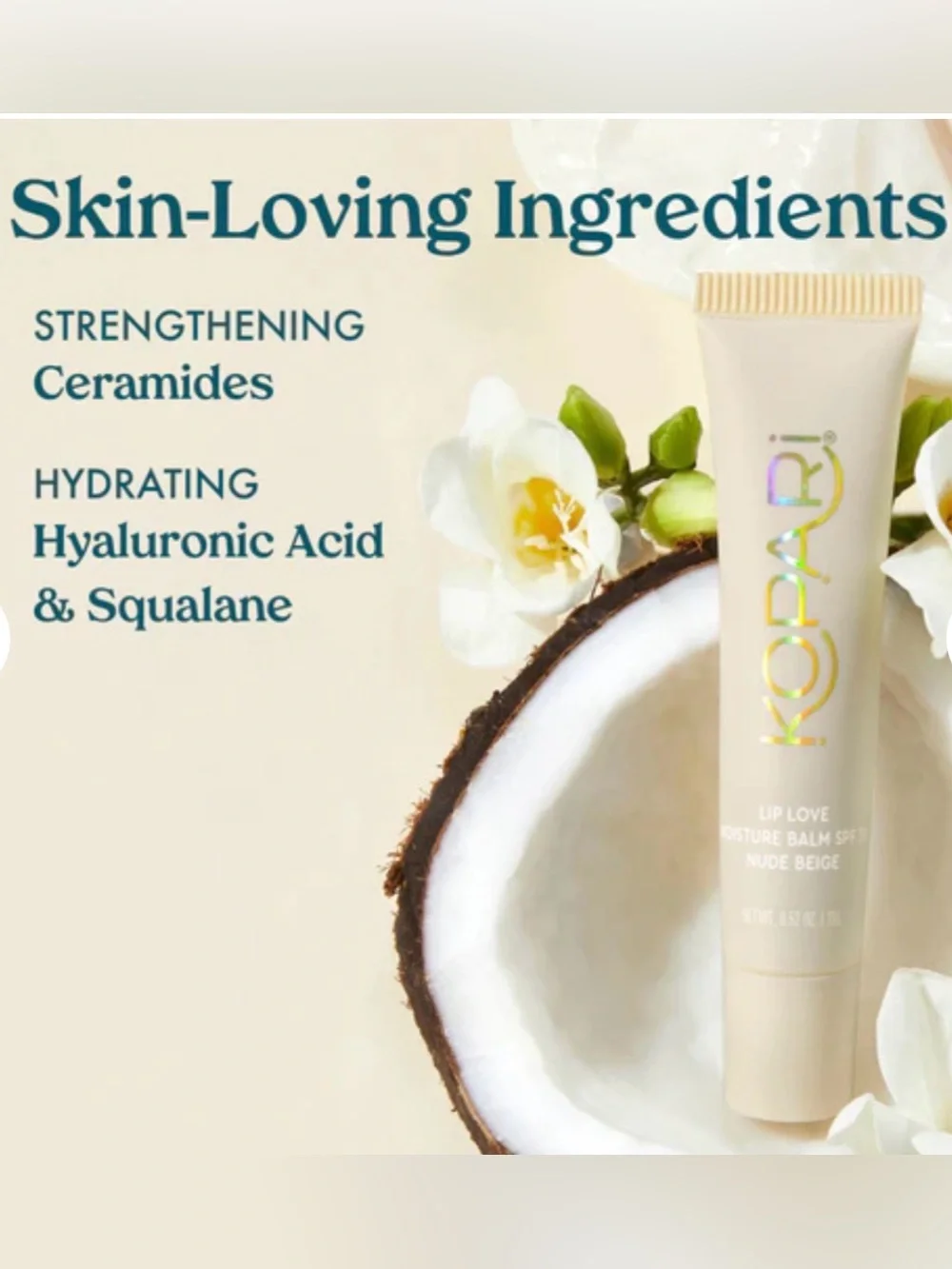 Kopari Lip Love Moisture Balm SPF 30 in Pink Strawberry NIB